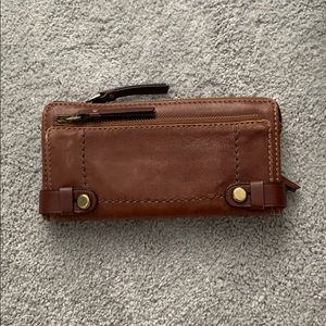 Long Fossil Brown Wallet